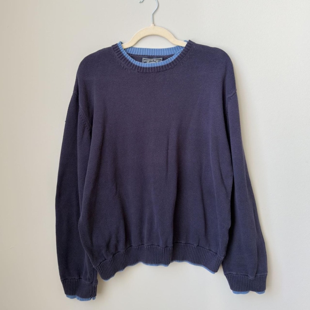 Vintage Y2K Indie Academia Preppy Sweater Wrangler Jeans